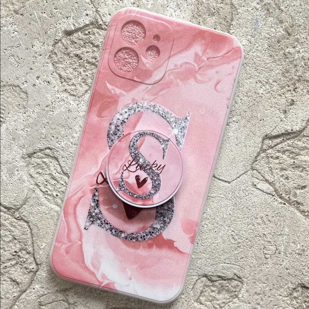 Stylish Pink Phone Case with Stand